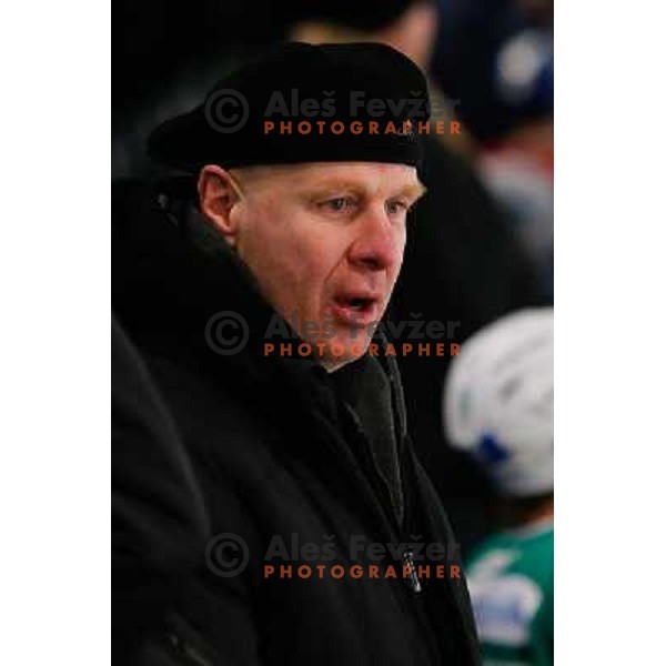 Bojan Zajc, Head Coach of Telemach Olimpija in action during Icefest 2013 open-air hockey match played on Joze Plecnik Bezigrad stadion in Ljubljana, Slovenia on January 6th, 2013 