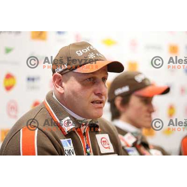 Goran Janus, head coach of Slovenia Nordic ski jumping team during press conference in Ljubljana, Slovenia on January 14, 2013 