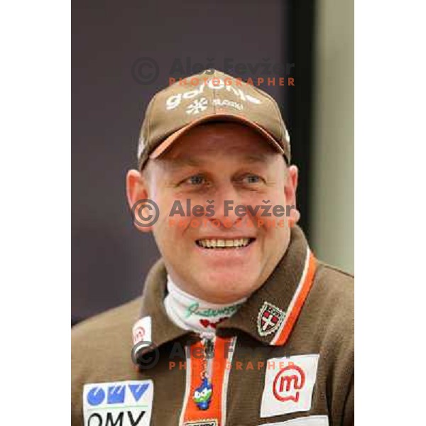 Goran Janus, head coach of Slovenia Ski jumping team during press conference in Ljubljana on January 22,2013 