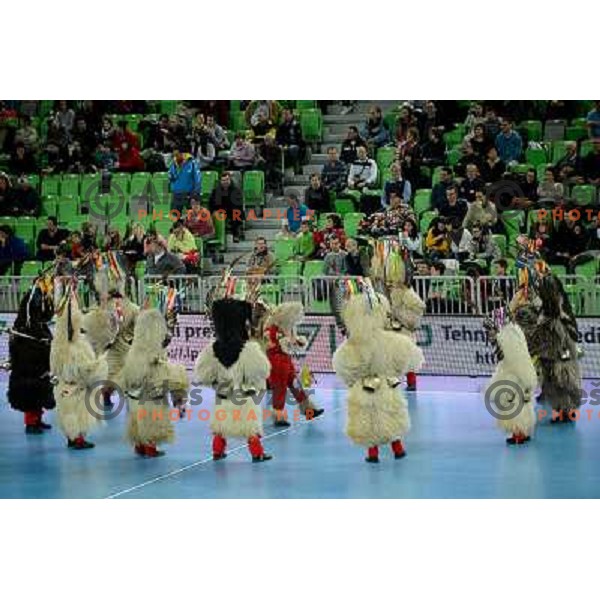 handball match Krim Mercator - Oltchim Valcea in EHF Women\'s Champion league, played in Arena Stozice, Ljubljana, Slovenia on February 10, 2013 