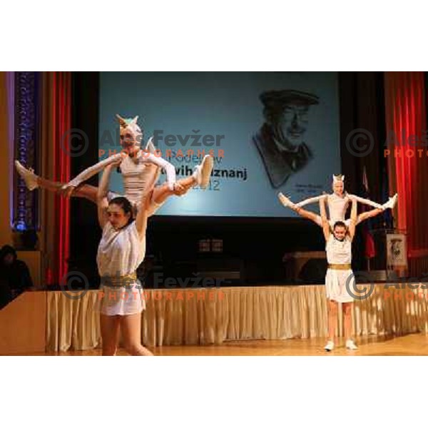 Sports club Flip Piran performing during Annual Bloudek Prizes event in hotel Union, Ljubljana, Slovenia on February 12, 2013 