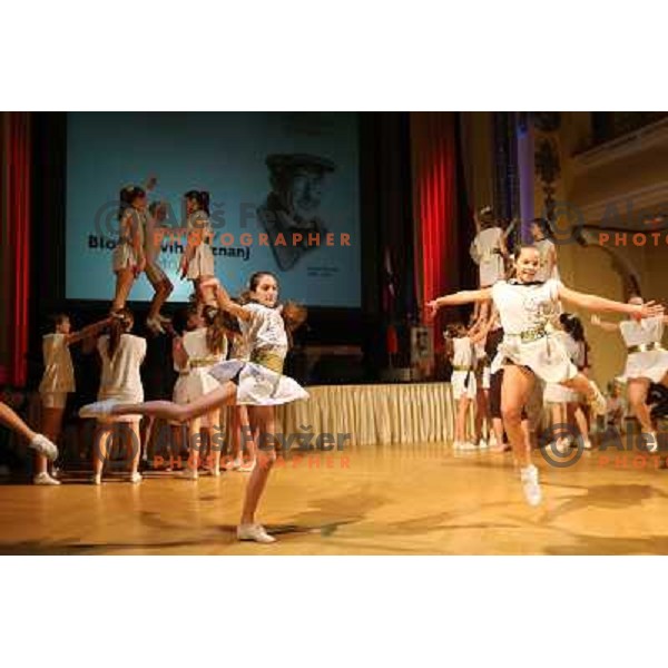 Sports club Flip Piran performing during Annual Bloudek Prizes event in hotel Union, Ljubljana, Slovenia on February 12, 2013 