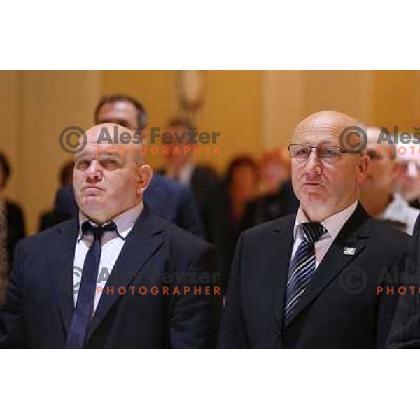 Marjan Fabjan, Bogdan Gabrovec during Annual Bloudek Prizes, event in hotel Union, Ljubljana, Slovenia on February 12, 2013 