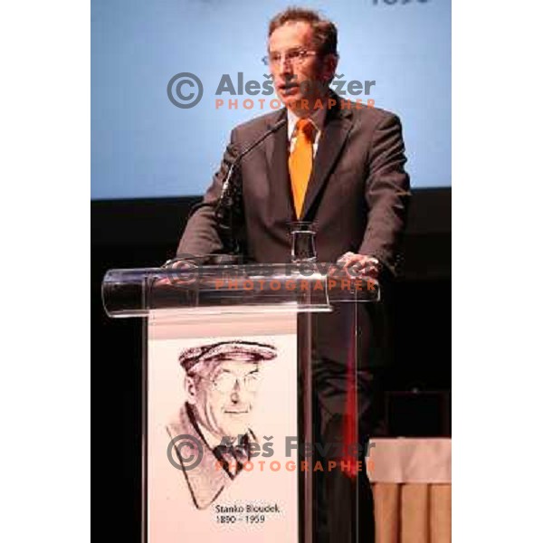 Ziga Turk during Annual Bloudek Prizes, event in hotel Union, Ljubljana, Slovenia on February 12, 2013 