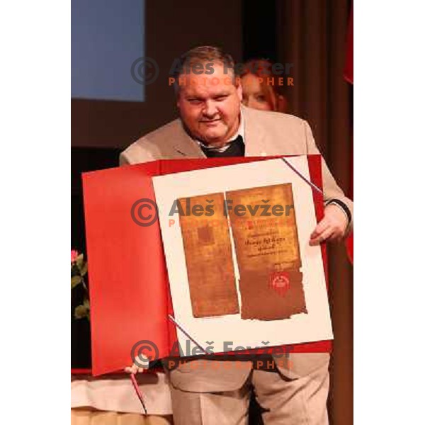Franjo izlakar during Annual Bloudek Prizes, event in hotel Union, Ljubljana, Slovenia on February 12, 2013 