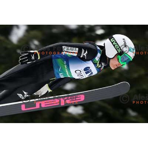 Sara Takanashi (JPN) during FIS Ski jumping World Cup Ladies competition in Ljubno, Slovenia on February 16, 2013 