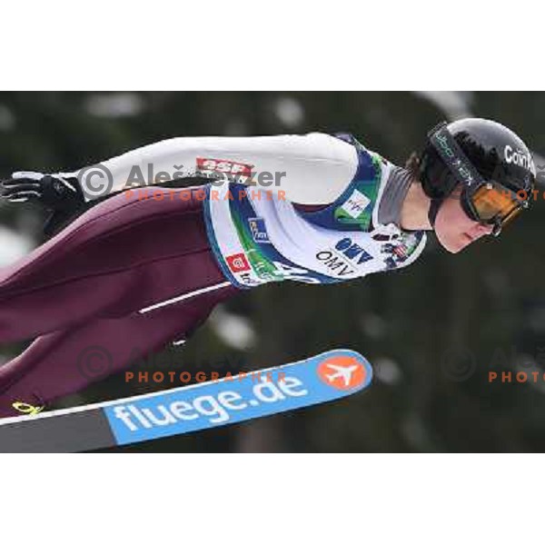 Coline Mettel (FRA) during FIS Ski jumping World Cup Ladies competition in Ljubno, Slovenia on February 16, 2013 