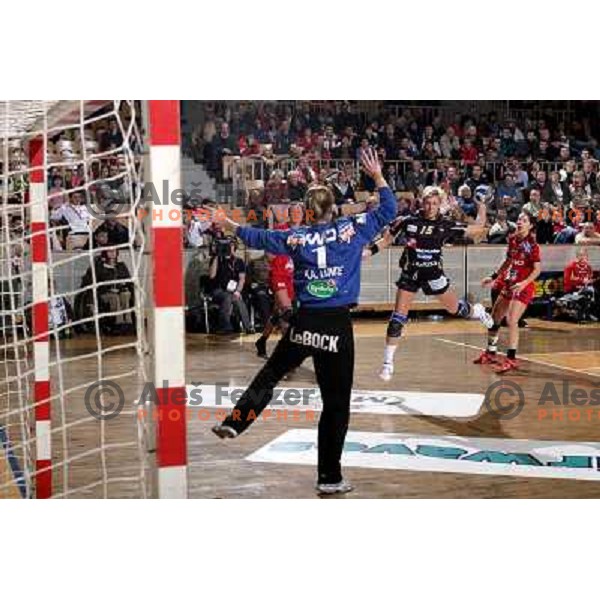 Diana Golubic at EHF Championsleague match Krim Mercator- Aalborg DH in Hala Tivoli, Ljubljana. Krim Mercator won 30:26.