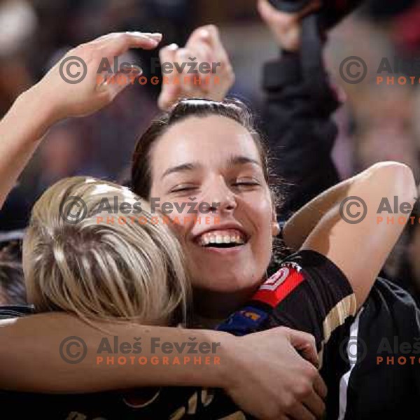 Anja Argenti after EHF Championsleague match Krim Mercator- Aalborg DH in Hala Tivoli, Ljubljana. Krim Mercator won 30:26.