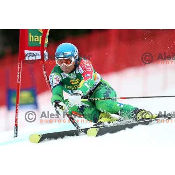 skiing in first run of AUDI FIS Ski World Cup Giant Slalom for 52. Vitranc Cup in Kranjska Gora, Slovenia on March 9 ,2013 
