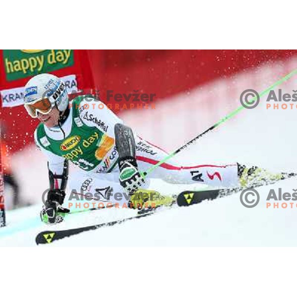 skiing in first run of AUDI FIS Ski World Cup Giant Slalom for 52. Vitranc Cup in Kranjska Gora, Slovenia on March 9 ,2013 