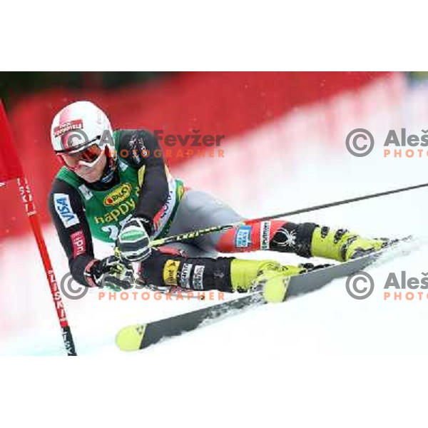 skiing in first run of AUDI FIS Ski World Cup Giant Slalom for 52. Vitranc Cup in Kranjska Gora, Slovenia on March 9 ,2013 