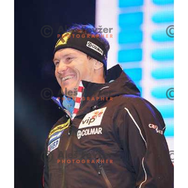 Ivica Kostelic (CRO) at official draw of starting numbers for AUDI FIS Ski World Cup Slalom in Kranjska gora, Slovenia on March 9, 2013 