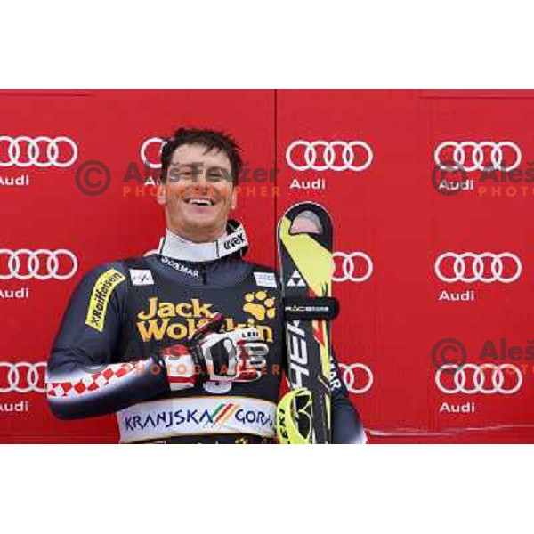 Ivica Kostelic (CRO), winner of AUDI FIS Ski World Cup Slalom for 52.Vitranc Cup in Kranjska gora, Slovenia on March 10, 2013 