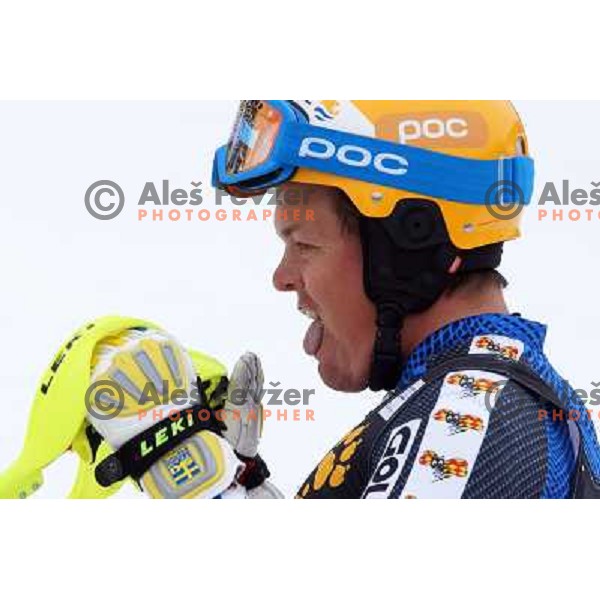 Mattias Hargin (SWE) at AUDI FIS Ski World Cup Slalom for 52.Vitranc Cup in Kranjska gora, Slovenia on March 10, 2013 