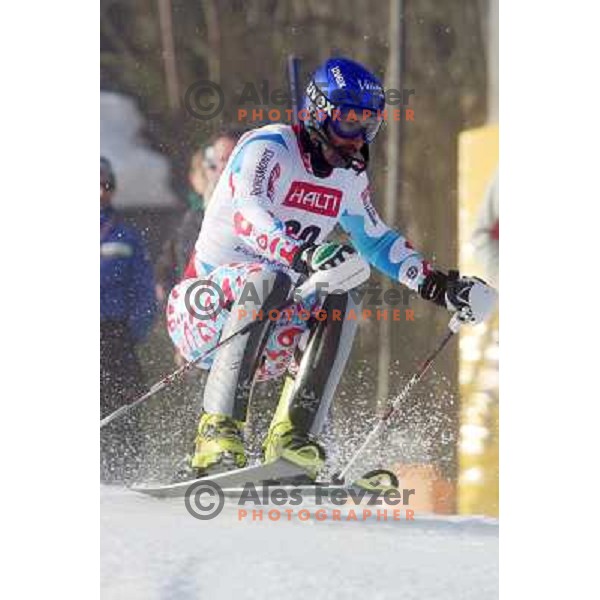Jean Baptiste Grange (FRA) at Europa Cup slalom in Kranjska gora, Slovenia on March 11, 2013 
