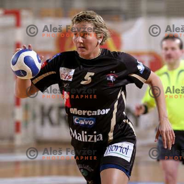 Derepasko at EHF Championsleague match Krim Mercator- Aalborg DH in Hala Tivoli, Ljubljana. Krim Mercator won the match 30:26.