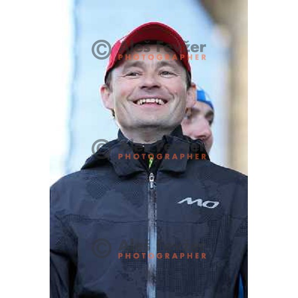 Matej Oblak of Slovenia biathlon team at the reception of Slovenian Winter Sports Champions in Congress Square, Ljubljana, Slovenia on March 19, 2013 