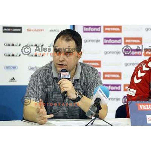 Branko Tamse during eight-final of EHF Velux Men\'s Champions league handball match RK Gorenje Velenje-Flensburg, played in Red Hall, Velenje, Slovenia on March 17, 2013 