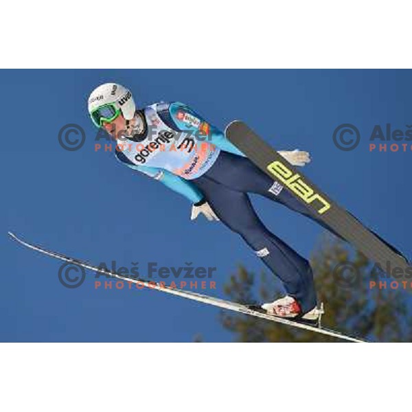 Nejc Dezman of Slovenia during qualifications at 1st day of FIS Ski Jumping World Cup Finals Planica, March 21th, 2013 in Planica, Slovenia. 
