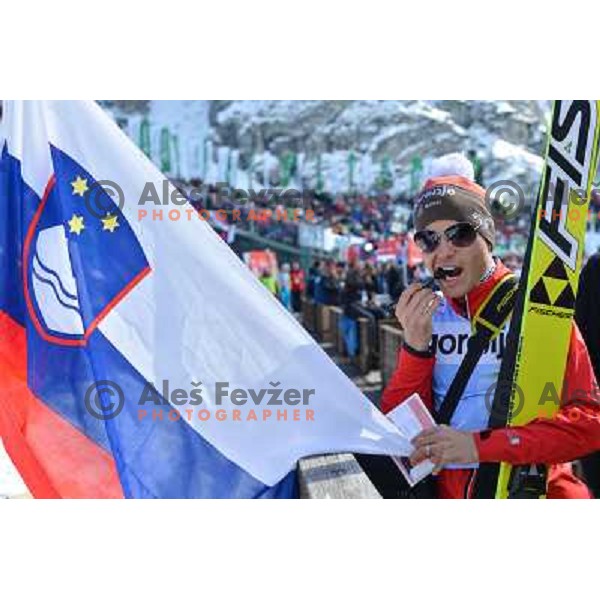 Jernej Damjan of Slovenia during qualifications at 1st day of FIS Ski Jumping World Cup Finals Planica, March 21th, 2013 in Planica, Slovenia. 
