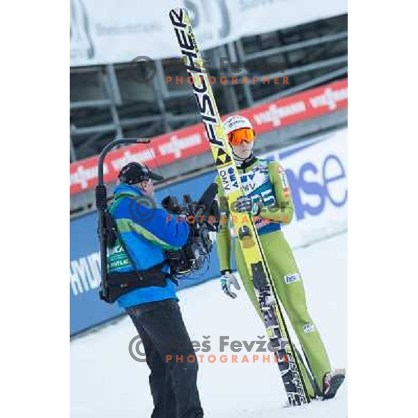 Jurij Tepes of Slovenia during of FIS Ski Jumping World Cup Planica, March 22th, 2013 in Planica, Slovenia 