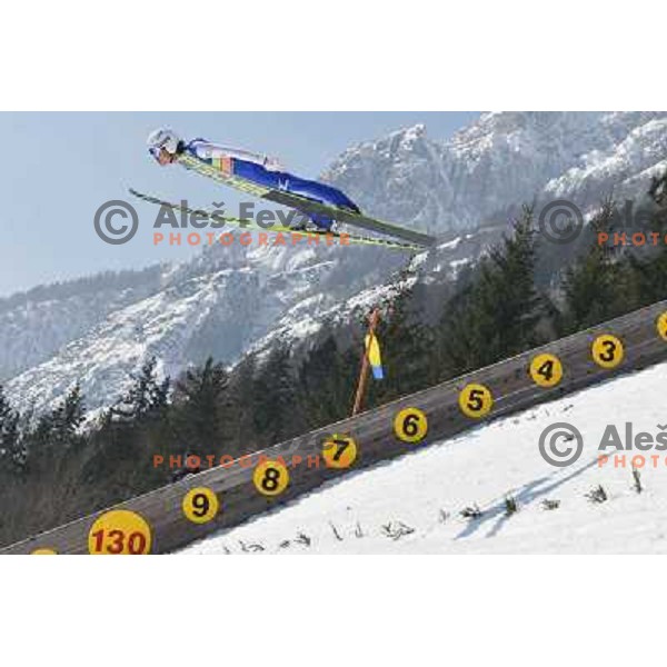 Daiki Ito of Japan during team competition at FIS Ski jumping World Cup Final in Planica, Slovenia on March 23, 2013 