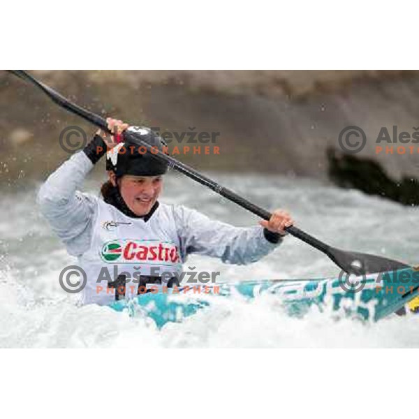 Neza Vrevc of Slovenia during kayak & canoe slalom race "Season opener" in Tacen, Ljubljana on March 23, 2013 