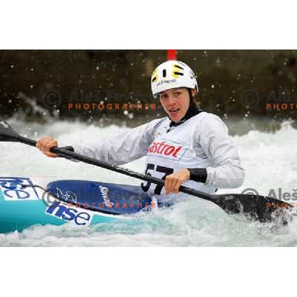 Ajda Novak of Slovenia during kayak & canoe slalom race "Season opener" in Tacen, Ljubljana on March 23, 2013 