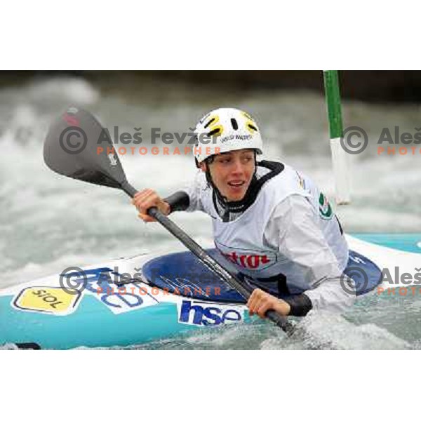 Ajda Novak of Slovenia during kayak & canoe slalom race "Season opener" in Tacen, Ljubljana on March 23, 2013 