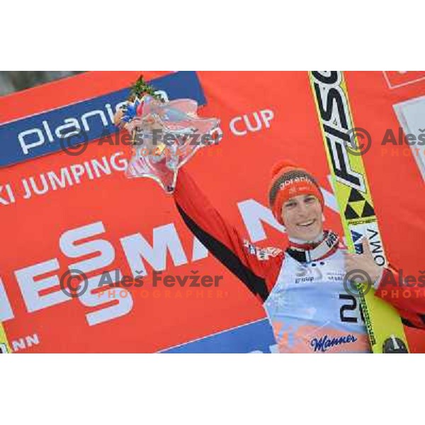 Jurij Tepes of Slovenia during final competition at FIS Ski jumping World Cup Final in Planica, Slovenia on March 24, 2013 