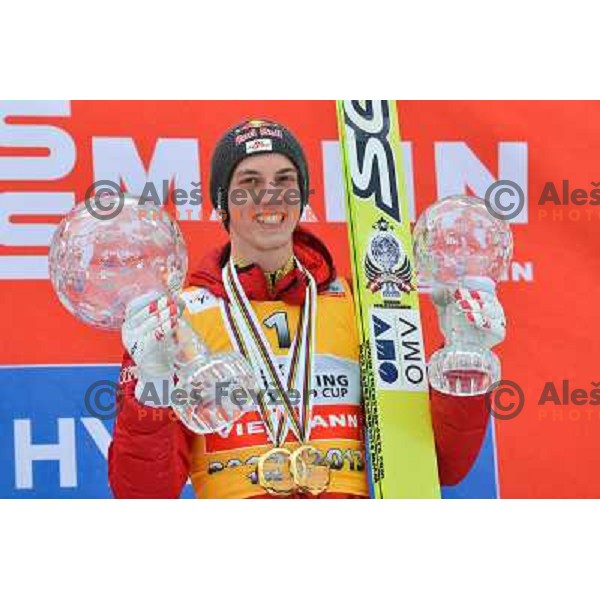 Gregor Schlierenzauer of Austria during final competition at FIS Ski jumping World Cup Final in Planica, Slovenia on March 24, 2013 