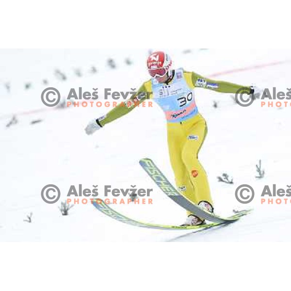 Robert Kranjec of Slovenia during final competition at FIS Ski jumping World Cup Final in Planica, Slovenia on March 24, 2013 