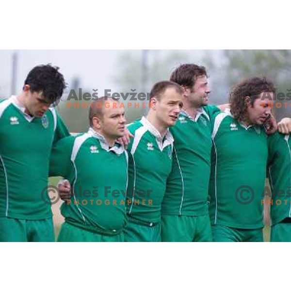 Rugby match Slovenia-Austria in ENC 2 C group, played at Oval, Ljubljana, Slovenia on April 20,2013 