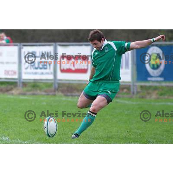 Rugby match Slovenia-Austria in ENC 2 C group, played at Oval, Ljubljana, Slovenia on April 20,2013 