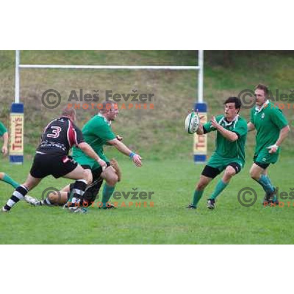Rugby match Slovenia-Austria in ENC 2 C group, played at Oval, Ljubljana, Slovenia on April 20,2013 