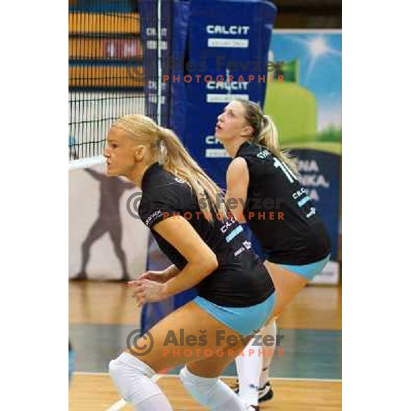Gustin of Calcit Volleyball in action during handball match Calcit Volleyball-Nova KBM Branik in the Final of 1.DOL Radenska Naturelle, played in Kamnik on April 21, 2013 