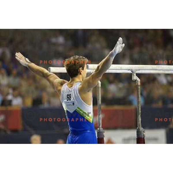 Mitja Petkovsek of Slovenia in action during Artistic Gymnastics World Challenge Cup in Hala Tivoli, Ljubljana, Slovenia on April 28, 2013 
