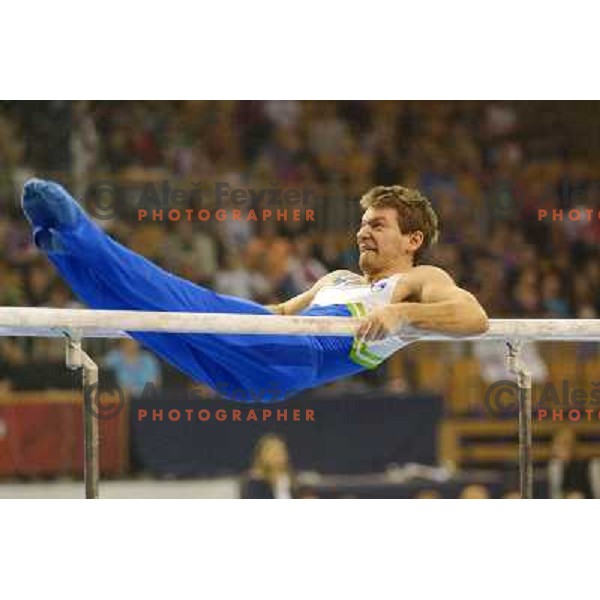 Mitja Petkovsek of Slovenia in action during Artistic Gymnastics World Challenge Cup in Hala Tivoli, Ljubljana, Slovenia on April 28, 2013 