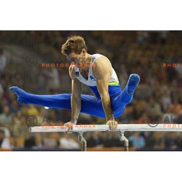 Mitja Petkovsek of Slovenia in action during Artistic Gymnastics World Challenge Cup in Hala Tivoli, Ljubljana, Slovenia on April 28, 2013 