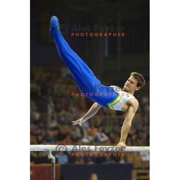 Mitja Petkovsek of Slovenia in action during Artistic Gymnastics World Challenge Cup in Hala Tivoli, Ljubljana, Slovenia on April 28, 2013 