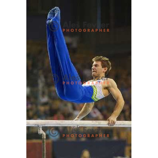 Mitja Petkovsek of Slovenia in action during Artistic Gymnastics World Challenge Cup in Hala Tivoli, Ljubljana, Slovenia on April 28, 2013 