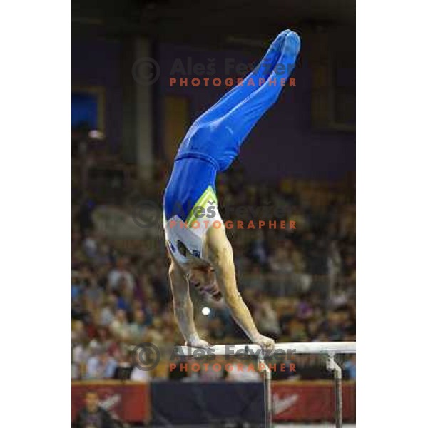 Mitja Petkovsek of Slovenia in action during Artistic Gymnastics World Challenge Cup in Hala Tivoli, Ljubljana, Slovenia on April 28, 2013 