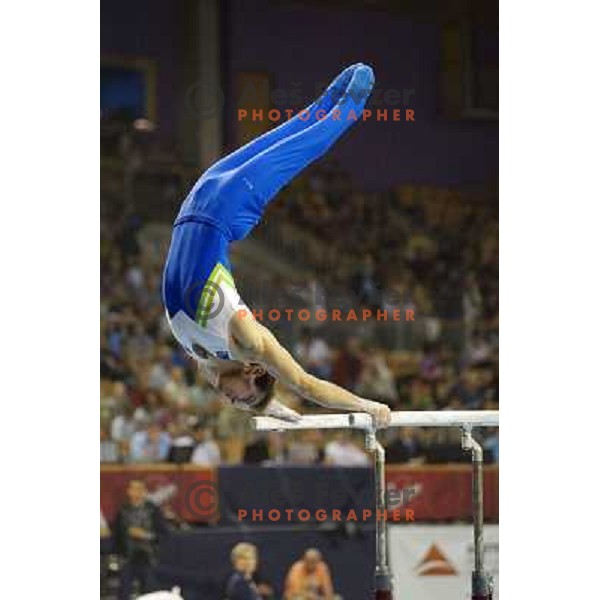 Mitja Petkovsek of Slovenia in action during Artistic Gymnastics World Challenge Cup in Hala Tivoli, Ljubljana, Slovenia on April 28, 2013 