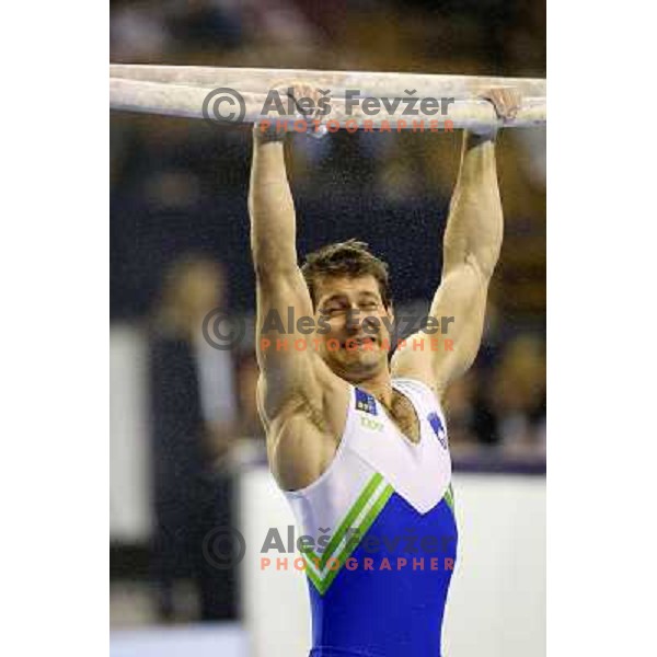 Mitja Petkovsek of Slovenia in action during Artistic Gymnastics World Challenge Cup in Hala Tivoli, Ljubljana, Slovenia on April 28, 2013 