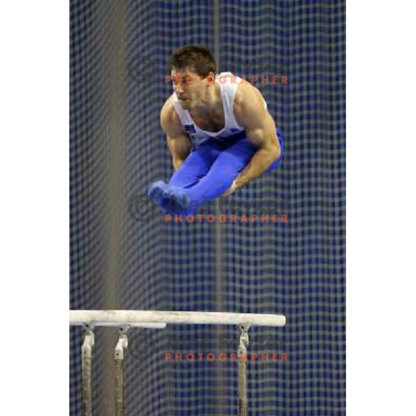 Mitja Petkovsek of Slovenia in action during Artistic Gymnastics World Challenge Cup in Hala Tivoli, Ljubljana, Slovenia on April 28, 2013 