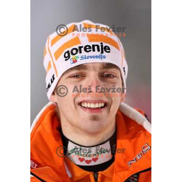 Mitja Oranic before opening ceremony of FIS Nordic World SKI Championships 2007 in Sapporo, Japan