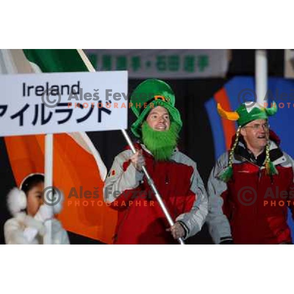 Irish team at the opening ceremony of FIS Nordic World SKI Championships 2007 in Sapporo, Japan