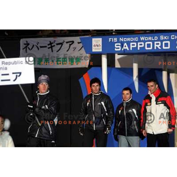 Team Mecedonia at the opening ceremony of FIS Nordic World SKI Championships 2007 in Sapporo, Japan