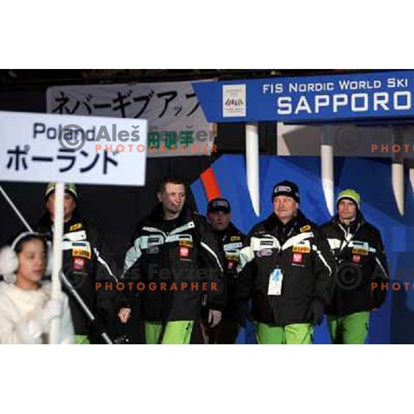 Polish team opening ceremony of FIS Nordic World SKI Championships 2007 in Sapporo, Japan